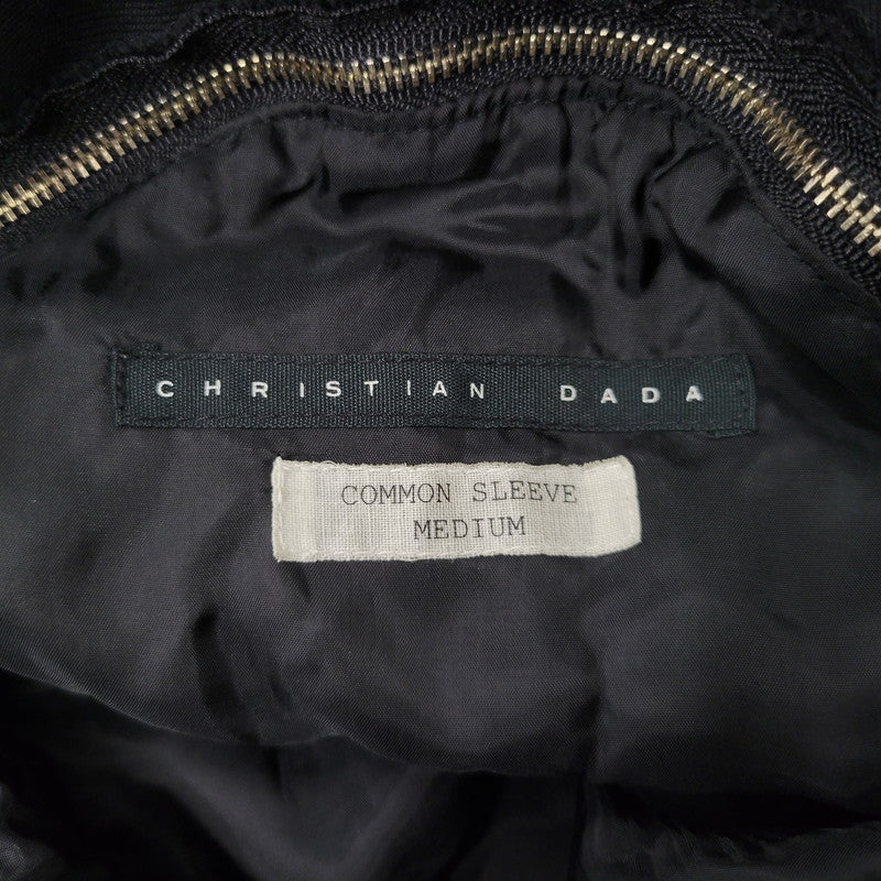 【現状渡し品】【レディース】 CHRISTIAN DADA クリスチャンダダ QUILTING LINER SWITCHING LEATHER MOD COAT キルティングライナー スイッチング レザー モッズコート 168-260829-as-18-izu サイズ：M カラー：ブラック 万代Net店