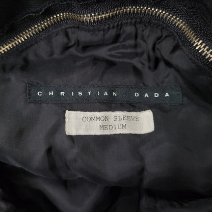 【現状渡し品】【レディース】 CHRISTIAN DADA クリスチャンダダ QUILTING LINER SWITCHING LEATHER MOD COAT キルティングライナー スイッチング レザー モッズコート 168-260829-as-18-izu サイズ：M カラー：ブラック 万代Net店