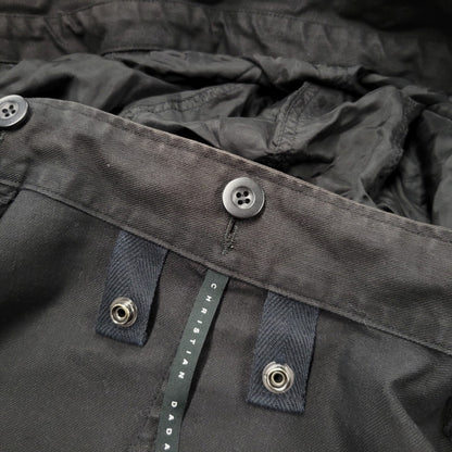 【現状渡し品】【レディース】 CHRISTIAN DADA クリスチャンダダ QUILTING LINER SWITCHING LEATHER MOD COAT キルティングライナー スイッチング レザー モッズコート 168-260829-as-18-izu サイズ：M カラー：ブラック 万代Net店
