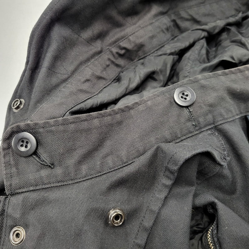 【現状渡し品】【レディース】 CHRISTIAN DADA クリスチャンダダ QUILTING LINER SWITCHING LEATHER MOD COAT キルティングライナー スイッチング レザー モッズコート 168-260829-as-18-izu サイズ：M カラー：ブラック 万代Net店