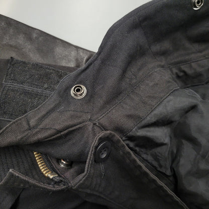 【現状渡し品】【レディース】 CHRISTIAN DADA クリスチャンダダ QUILTING LINER SWITCHING LEATHER MOD COAT キルティングライナー スイッチング レザー モッズコート 168-260829-as-18-izu サイズ：M カラー：ブラック 万代Net店