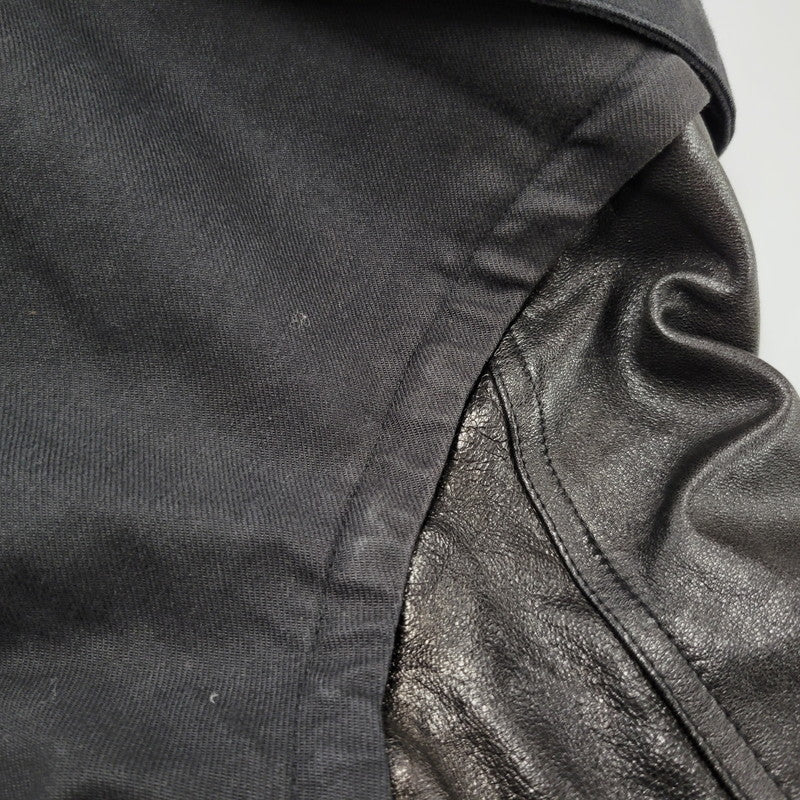 【現状渡し品】【レディース】 CHRISTIAN DADA クリスチャンダダ QUILTING LINER SWITCHING LEATHER MOD COAT キルティングライナー スイッチング レザー モッズコート 168-260829-as-18-izu サイズ：M カラー：ブラック 万代Net店