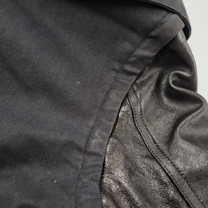 【現状渡し品】【レディース】 CHRISTIAN DADA クリスチャンダダ QUILTING LINER SWITCHING LEATHER MOD COAT キルティングライナー スイッチング レザー モッズコート 168-260829-as-18-izu サイズ：M カラー：ブラック 万代Net店