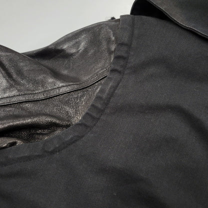 【現状渡し品】【レディース】 CHRISTIAN DADA クリスチャンダダ QUILTING LINER SWITCHING LEATHER MOD COAT キルティングライナー スイッチング レザー モッズコート 168-260829-as-18-izu サイズ：M カラー：ブラック 万代Net店