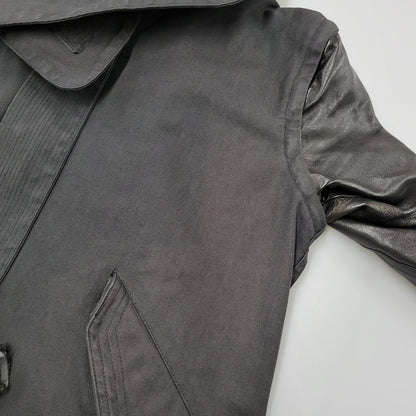 【現状渡し品】【レディース】 CHRISTIAN DADA クリスチャンダダ QUILTING LINER SWITCHING LEATHER MOD COAT キルティングライナー スイッチング レザー モッズコート 168-260829-as-18-izu サイズ：M カラー：ブラック 万代Net店