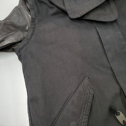 【現状渡し品】【レディース】 CHRISTIAN DADA クリスチャンダダ QUILTING LINER SWITCHING LEATHER MOD COAT キルティングライナー スイッチング レザー モッズコート 168-260829-as-18-izu サイズ：M カラー：ブラック 万代Net店