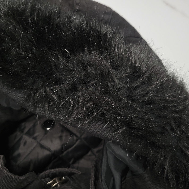 【現状渡し品】【レディース】 CHRISTIAN DADA クリスチャンダダ QUILTING LINER SWITCHING LEATHER MOD COAT キルティングライナー スイッチング レザー モッズコート 168-260829-as-18-izu サイズ：M カラー：ブラック 万代Net店