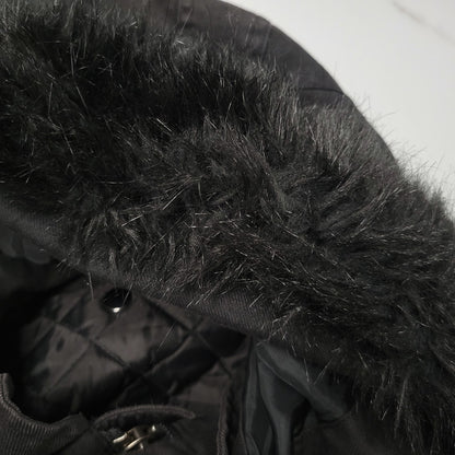 【現状渡し品】【レディース】 CHRISTIAN DADA クリスチャンダダ QUILTING LINER SWITCHING LEATHER MOD COAT キルティングライナー スイッチング レザー モッズコート 168-260829-as-18-izu サイズ：M カラー：ブラック 万代Net店
