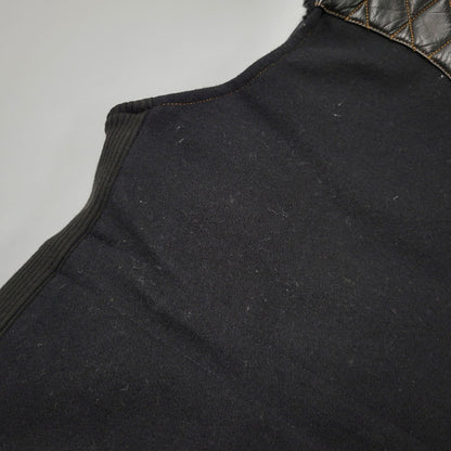 【中古品】【メンズ】 SKULL FLIGHT スカルフライト RIDERS LUMBER JACK VEST ライダース ランバー ジャック ベスト アウター 145-260812-cs-12-izu サイズ：38 カラー：ブラック 万代Net店