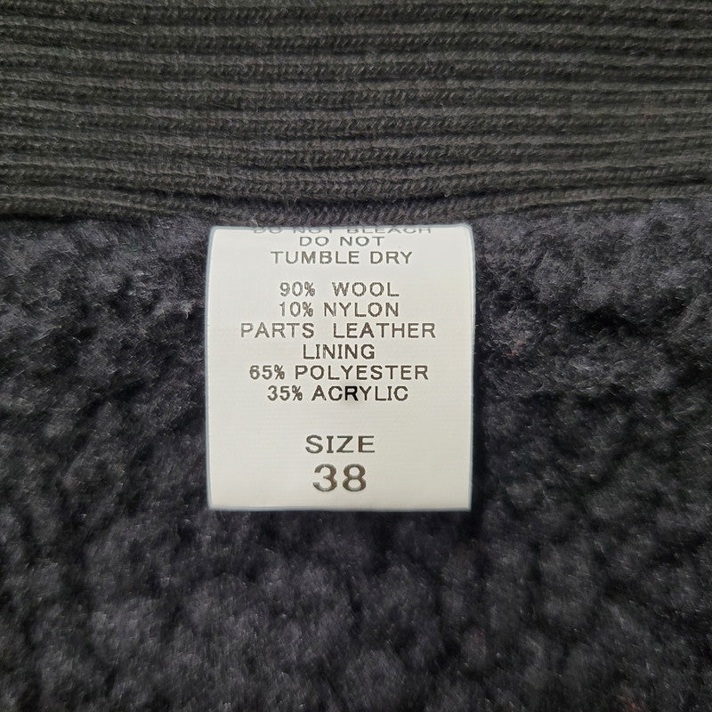 【中古品】【メンズ】 SKULL FLIGHT スカルフライト RIDERS LUMBER JACK VEST ライダース ランバー ジャック ベスト アウター 145-260812-cs-12-izu サイズ：38 カラー：ブラック 万代Net店