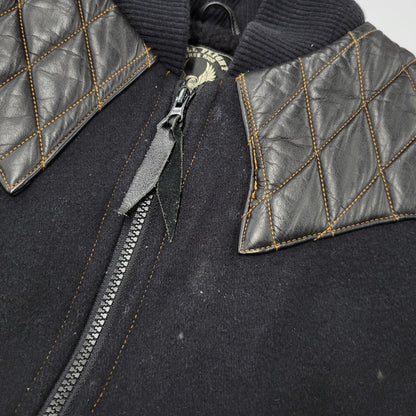 【中古品】【メンズ】 SKULL FLIGHT スカルフライト RIDERS LUMBER JACK VEST ライダース ランバー ジャック ベスト アウター 145-260812-cs-12-izu サイズ：38 カラー：ブラック 万代Net店