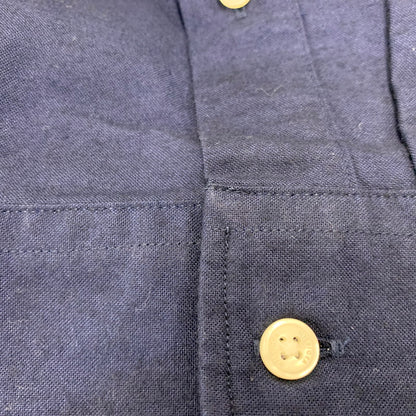 【中古美品】【メンズ】 TOMMY HILFIGER トミーヒルフィガー MW40890 ブラッシュオックスフォードクレストポケットシャツ トップス 147-260715-kh-03-izu サイズ：XL カラー：ネイビー 万代Net店