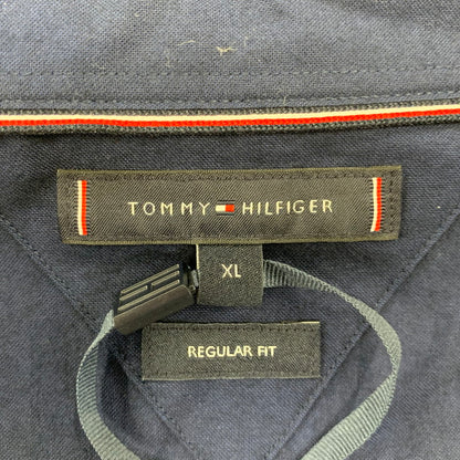 【中古美品】【メンズ】 TOMMY HILFIGER トミーヒルフィガー MW40890 ブラッシュオックスフォードクレストポケットシャツ トップス 147-260715-kh-03-izu サイズ：XL カラー：ネイビー 万代Net店
