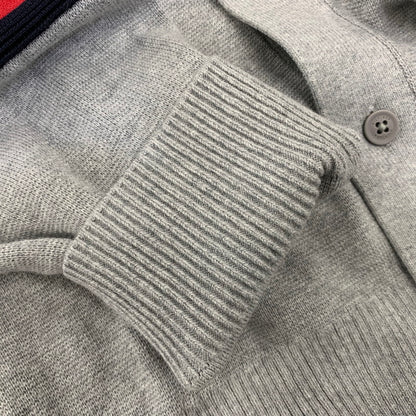 【中古美品】【メンズ】 TOMMY HILFIGER トミーヒルフィガー MW40197 コットンシルクブレンドカーディガン トップス 147-260715-kh-04-izu サイズ：XL カラー：グレー 万代Net店