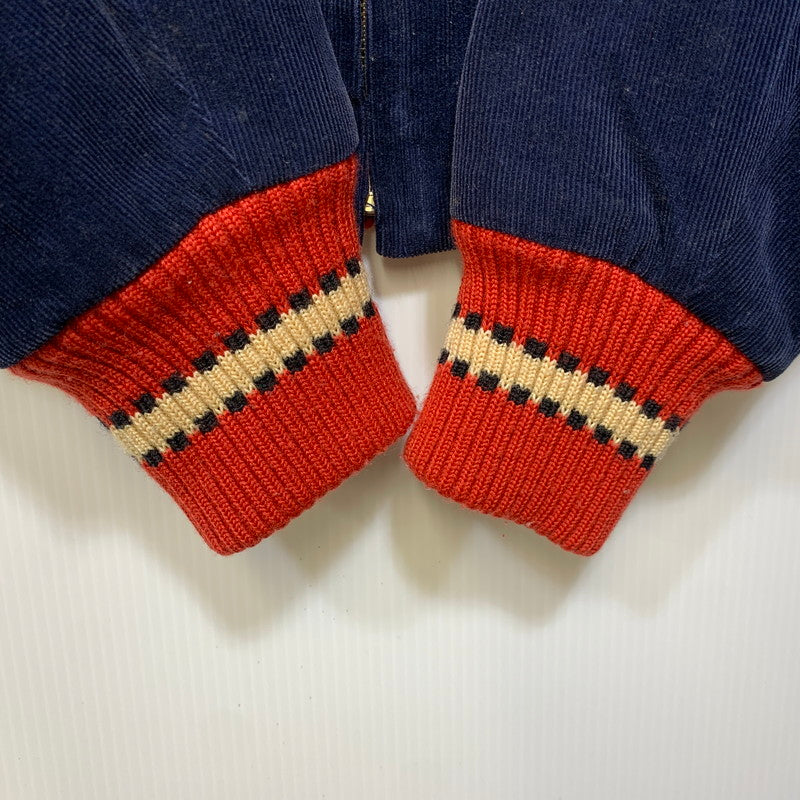 【中古品】【メンズ】 SUGAR CANE シュガーケーン M16268 RIB COLLAR CORDUROY JACKET リブ カラー コーデュロイ ジャケット アウター 145-260712-ya-22-izu サイズ：38R カラー：ネイビー 万代Net店