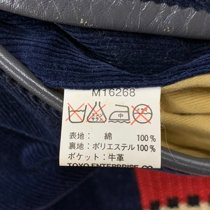 【中古品】【メンズ】 SUGAR CANE シュガーケーン M16268 RIB COLLAR CORDUROY JACKET リブ カラー コーデュロイ ジャケット アウター 145-260712-ya-22-izu サイズ：38R カラー：ネイビー 万代Net店