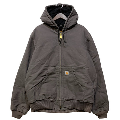 【中古品】【メンズ】 CARHARTT カーハート J140-GVL USA製 21年製 FIRM DUCK INSULATED FLANNEL-LINED ACTIVE JACKET ファーム ダック インサレーテッド フランネルラインド アクティブ ジャケット アウター 146-260905-cs-04-izu サイズ：M カラー：グレー 万代Net店