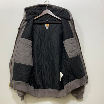【中古品】【メンズ】 CARHARTT カーハート J140-GVL USA製 21年製 FIRM DUCK INSULATED FLANNEL-LINED ACTIVE JACKET ファーム ダック インサレーテッド フランネルラインド アクティブ ジャケット アウター 146-260905-cs-04-izu サイズ：M カラー：グレー 万代Net店