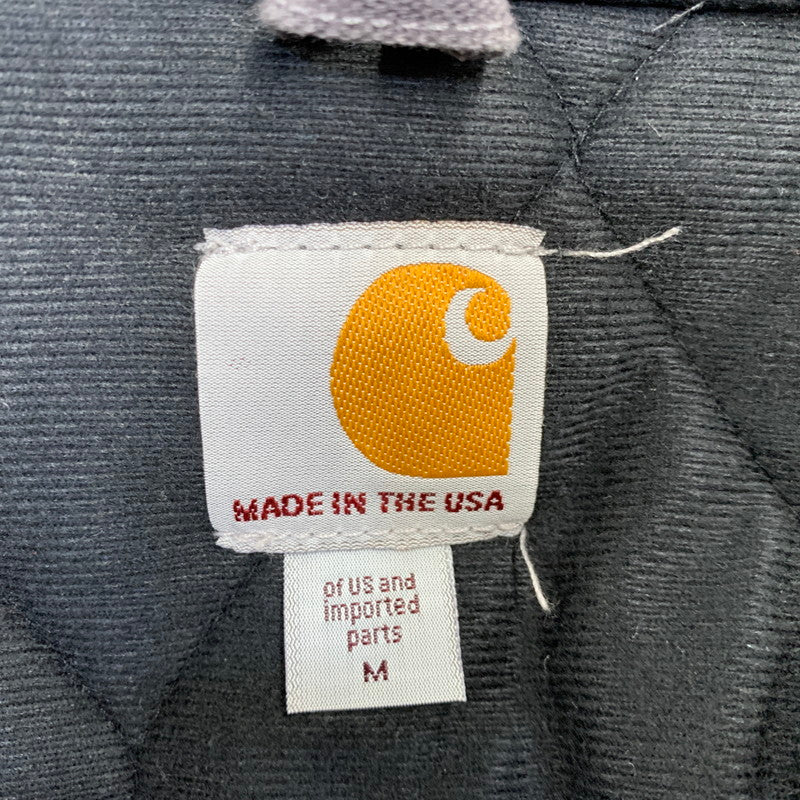 【中古品】【メンズ】 CARHARTT カーハート J140-GVL USA製 21年製 FIRM DUCK INSULATED FLANNEL-LINED ACTIVE JACKET ファーム ダック インサレーテッド フランネルラインド アクティブ ジャケット アウター 146-260905-cs-04-izu サイズ：M カラー：グレー 万代Net店