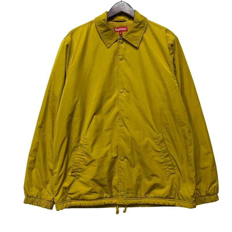 【中古品】【メンズ】 SUPREME シュプリーム 16AW OLD ENGLISH COACH JACKET オールド イングリッシュ コーチジャケット アウター 149-260904-cs-03-izu サイズ：M カラー：イエロー 万代Net店