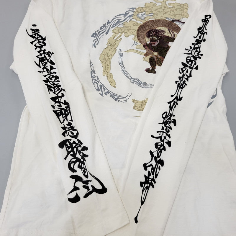 【中古品】【メンズ】 HARAKIRI ハラキリ × 牙狼 風神雷神 L S TEE ロングスリーブ Tシャツ トップス 長袖 145-260824-ya-19-izu サイズ：L カラー：ホワイト 万代Net店