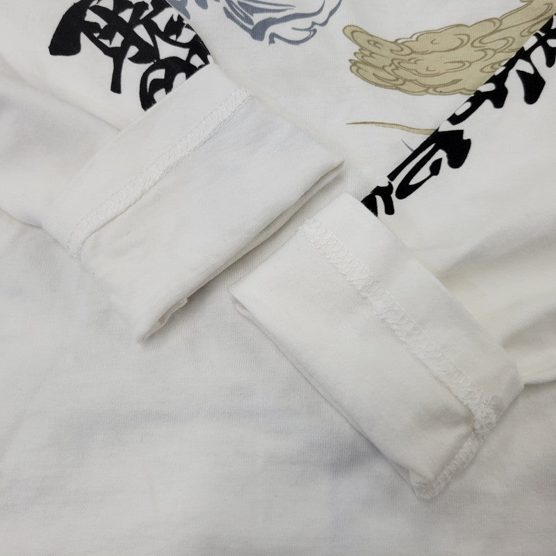 【中古品】【メンズ】 HARAKIRI ハラキリ × 牙狼 風神雷神 L S TEE ロングスリーブ Tシャツ トップス 長袖 145-260824-ya-19-izu サイズ：L カラー：ホワイト 万代Net店