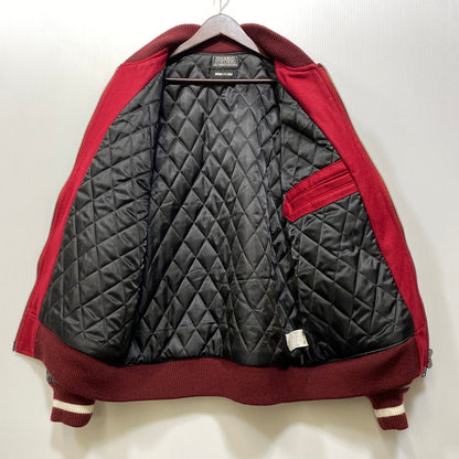 【中古品】【メンズ】 WIND AND SEA × HYSTERIC GLAMOUR ウィンダンシー ヒステリックグラマー WDS-C-HYS-24-Q2-01 VARSITY JACKET バーシティ ジャケット アウター 142-260904-cs-11-izu サイズ：XL カラー：レッド×ブラック 万代Net店