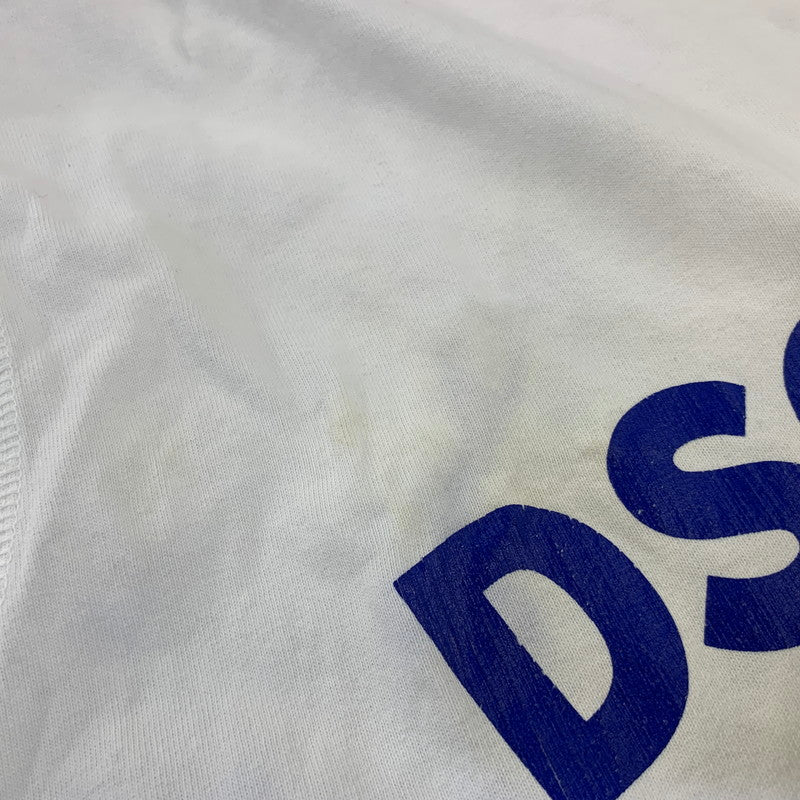 【中古品】【メンズ】 DSQUARED2 ディースクエアード CURVED LOGO SWEATSHIRT S71GU0443S23851 カーブドロゴスウェットシャツ 長袖 141-260712-as-04-izu サイズ：XL カラー：ホワイト 万代Net店