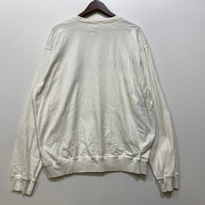 【中古品】【メンズ】 DSQUARED2 ディースクエアード CURVED LOGO SWEATSHIRT S71GU0443S23851 カーブドロゴスウェットシャツ 長袖 141-260712-as-04-izu サイズ：XL カラー：ホワイト 万代Net店