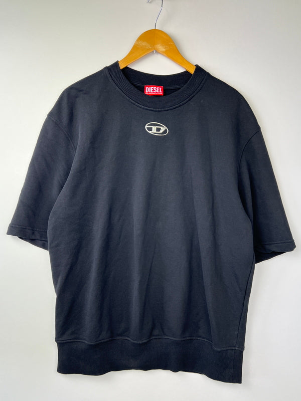【中古品】【メンズ】 DIESEL ディーゼル S-COOLING-L1 A11580-0BMBJ ショートスリーブ スウェット トップス 147-260803-kk-20-hon サイズ：M カラー：ブラック 万代Net店