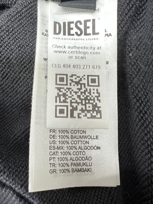 【中古品】【メンズ】 DIESEL ディーゼル S-COOLING-L1 A11580-0BMBJ ショートスリーブ スウェット トップス 147-260803-kk-20-hon サイズ：M カラー：ブラック 万代Net店