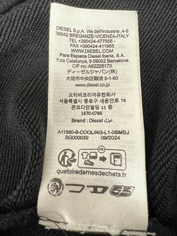 【中古品】【メンズ】 DIESEL ディーゼル S-COOLING-L1 A11580-0BMBJ ショートスリーブ スウェット トップス 147-260803-kk-20-hon サイズ：M カラー：ブラック 万代Net店
