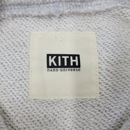 【中古品】【メンズ】 KITH キス × NANO UNIVERSE ナノユニバース NUC44TT0928FC SIDE ZIP CUTOFF HOODIE サイド ジップ カットオフ フーディー トップス 長袖 142-260824-ya-18-izu サイズ：XXS カラー：グレー 万代Net店