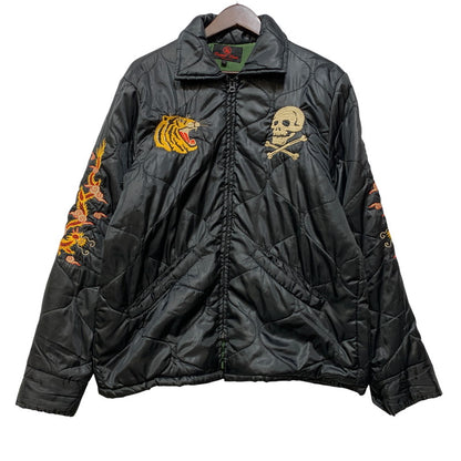 【中古品】【メンズ】 CROPPED HEADS クロップドヘッズ 虎×SKULL QUILTING VIETNAM JACKET キルティング ベトナム ジャケット アウター 145-260907-cs-14-izu サイズ：L カラー：ブラック 万代Net店