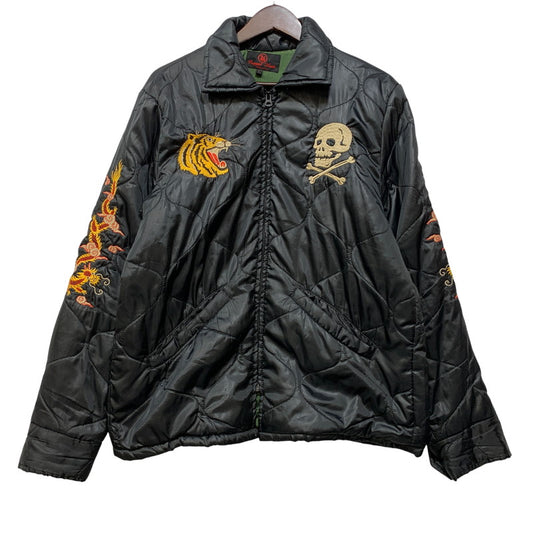 【中古品】【メンズ】 CROPPED HEADS クロップドヘッズ 虎×SKULL QUILTING VIETNAM JACKET キルティング ベトナム ジャケット アウター 145-260907-cs-14-izu サイズ：L カラー：ブラック 万代Net店