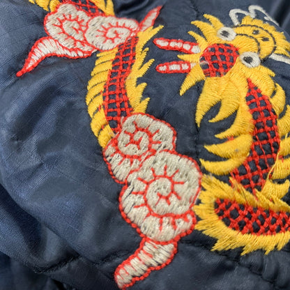 【中古品】【メンズ】 CROPPED HEADS クロップドヘッズ 虎×SKULL QUILTING VIETNAM JACKET キルティング ベトナム ジャケット アウター 145-260907-cs-14-izu サイズ：L カラー：ブラック 万代Net店