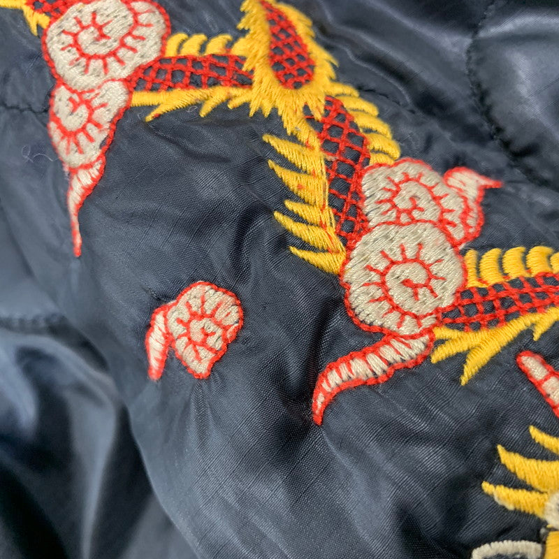 【中古品】【メンズ】 CROPPED HEADS クロップドヘッズ 虎×SKULL QUILTING VIETNAM JACKET キルティング ベトナム ジャケット アウター 145-260907-cs-14-izu サイズ：L カラー：ブラック 万代Net店