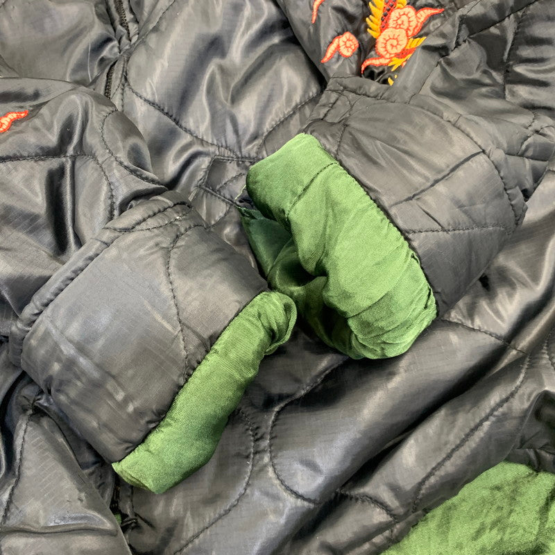 【中古品】【メンズ】 CROPPED HEADS クロップドヘッズ 虎×SKULL QUILTING VIETNAM JACKET キルティング ベトナム ジャケット アウター 145-260907-cs-14-izu サイズ：L カラー：ブラック 万代Net店