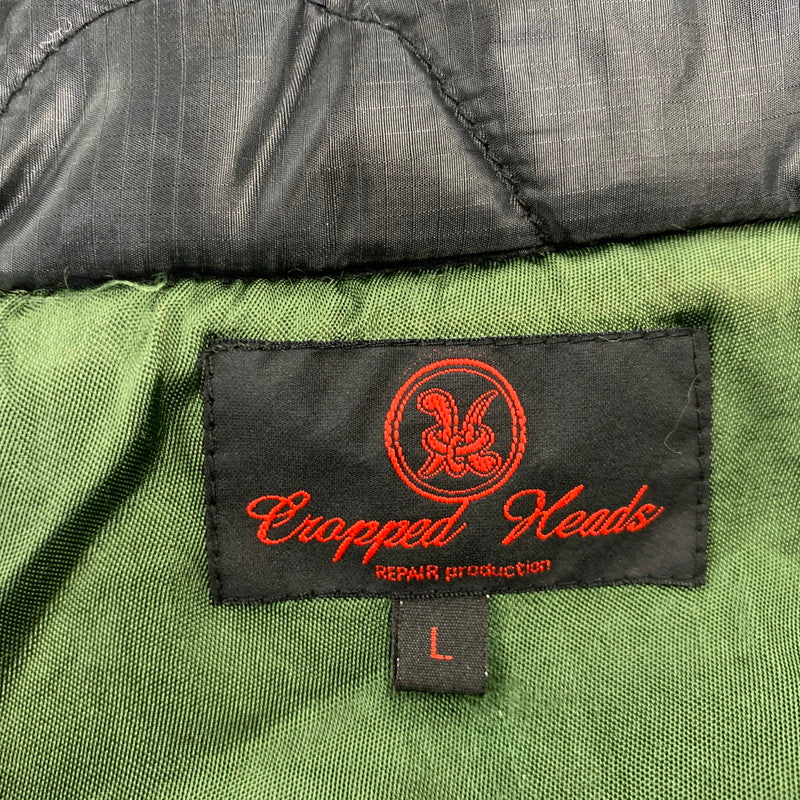 【中古品】【メンズ】 CROPPED HEADS クロップドヘッズ 虎×SKULL QUILTING VIETNAM JACKET キルティング ベトナム ジャケット アウター 145-260907-cs-14-izu サイズ：L カラー：ブラック 万代Net店