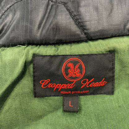 【中古品】【メンズ】 CROPPED HEADS クロップドヘッズ 虎×SKULL QUILTING VIETNAM JACKET キルティング ベトナム ジャケット アウター 145-260907-cs-14-izu サイズ：L カラー：ブラック 万代Net店