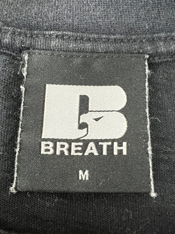【中古品】【メンズ】 BREATH ブレス 25SS SKULL WING LOGO TEE BR25SS-C5006 スカル ウィングロゴ Tシャツ 半袖 トップス 147-260801-kk-22-hon サイズ：M カラー：BLACK 万代Net店