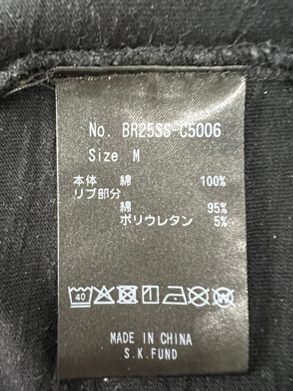 【中古品】【メンズ】 BREATH ブレス 25SS SKULL WING LOGO TEE BR25SS-C5006 スカル ウィングロゴ Tシャツ 半袖 トップス 147-260801-kk-22-hon サイズ：M カラー：BLACK 万代Net店