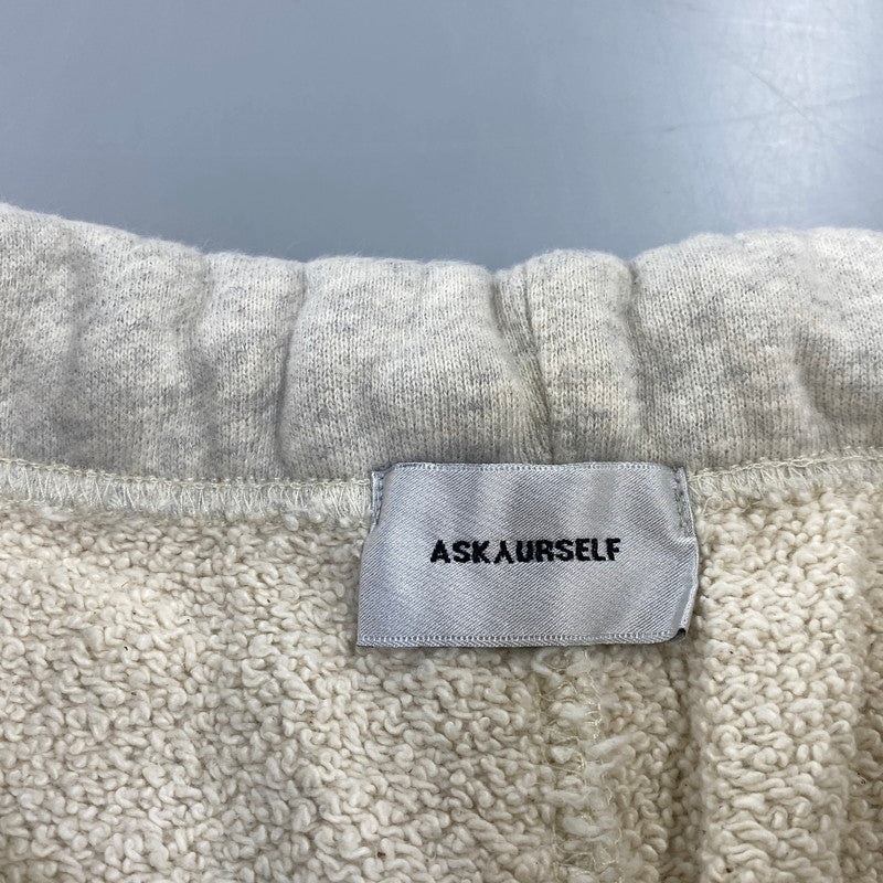 【中古品】【メンズ】 ASKYURSELF アスクユアセルフ CONTRAST INSERT FLARE JOGGER コントラスト インサート フレア ジョガー パンツ 153-260719-as-10-izu サイズ：L カラー：アッシュグレー 万代Net店