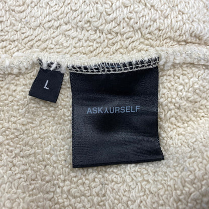 【中古品】【メンズ】 ASKYURSELF アスクユアセルフ CONTRAST INSERT FLARE JOGGER コントラスト インサート フレア ジョガー パンツ 153-260719-as-10-izu サイズ：L カラー：アッシュグレー 万代Net店
