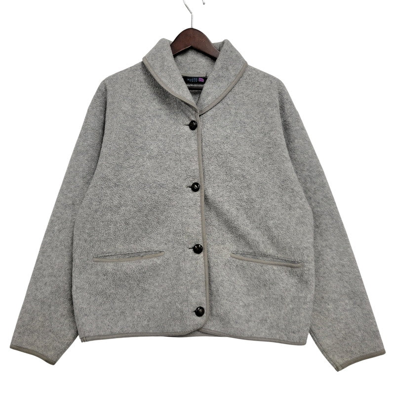 【中古品】【レディース】 THE NORTH FACE ザ・ノースフェイス 紫タグ 90S SHAWL COLLAR FLEECE CARDIGANショール カラー フリース カーディガン アウター 168-260824-ya-15-izu サイズ：L カラー：グレー 万代Net店