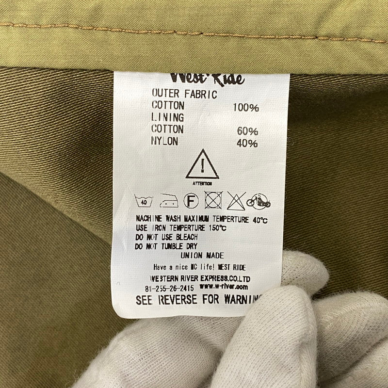 【中古品】【メンズ】 WESTRIDE ウエストライド CYCLETOGS FORT MORGAN VEST フォート モーガン ベスト トップス 145-260703-kh-06-izu サイズ：40 カラー：オリーブ系 万代Net店