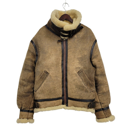 【中古品】【メンズ】 AVIREX アヴィレックス AC-17755 USA製 B-3 MOUTON FLIGHT JACKET ムートン フライト ジャケット アウター 146-260824-ya-06-izu サイズ：40 カラー：ブラウン 万代Net店