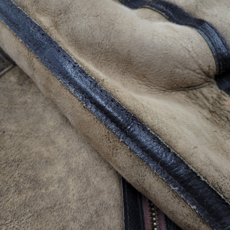【中古品】【メンズ】 AVIREX アヴィレックス AC-17755 USA製 B-3 MOUTON FLIGHT JACKET ムートン フライト ジャケット アウター 146-260824-ya-06-izu サイズ：40 カラー：ブラウン 万代Net店