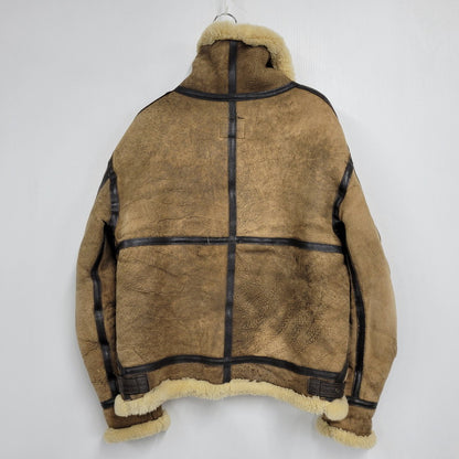 【中古品】【メンズ】 AVIREX アヴィレックス AC-17755 USA製 B-3 MOUTON FLIGHT JACKET ムートン フライト ジャケット アウター 146-260824-ya-06-izu サイズ：40 カラー：ブラウン 万代Net店