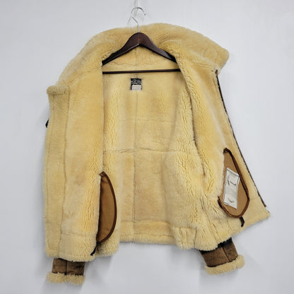 【中古品】【メンズ】 AVIREX アヴィレックス AC-17755 USA製 B-3 MOUTON FLIGHT JACKET ムートン フライト ジャケット アウター 146-260824-ya-06-izu サイズ：40 カラー：ブラウン 万代Net店
